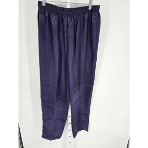 Adonna Woman Sz 1X Satin Pajama Pants Dark Purple